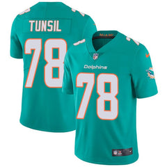 Men's Miami Dolphins #78 Laremy Tunsil Aqua Vapor Untouchable NFL Limited Stitched Jersey 