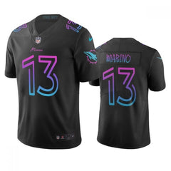 Men's Miami Dolphins #13 Dan Marino Black City Edition Stitched Football Jersey 