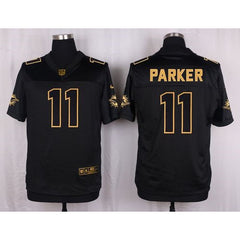 Dolphins #11 DeVante Parker Black Men's Stitched NFL Elite Pro Line Gold Collection Jersey 