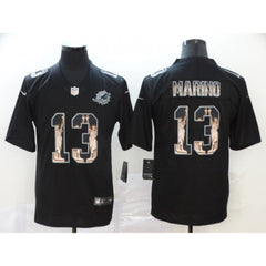 Men's Miami Dolphins #13 Dan Marino 2019 Black Statue Of Liberty Limited Stitched NFL Jersey 