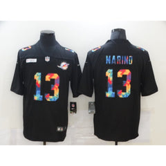 Men's Miami Dolphins #13 Dan Marino 2020 Black Crucial Catch Limited Stitched Jersey 