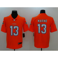 Men's Miami Dolphins #13 Dan Marino Orange Vapor Untouchable Player Limited Jersey 