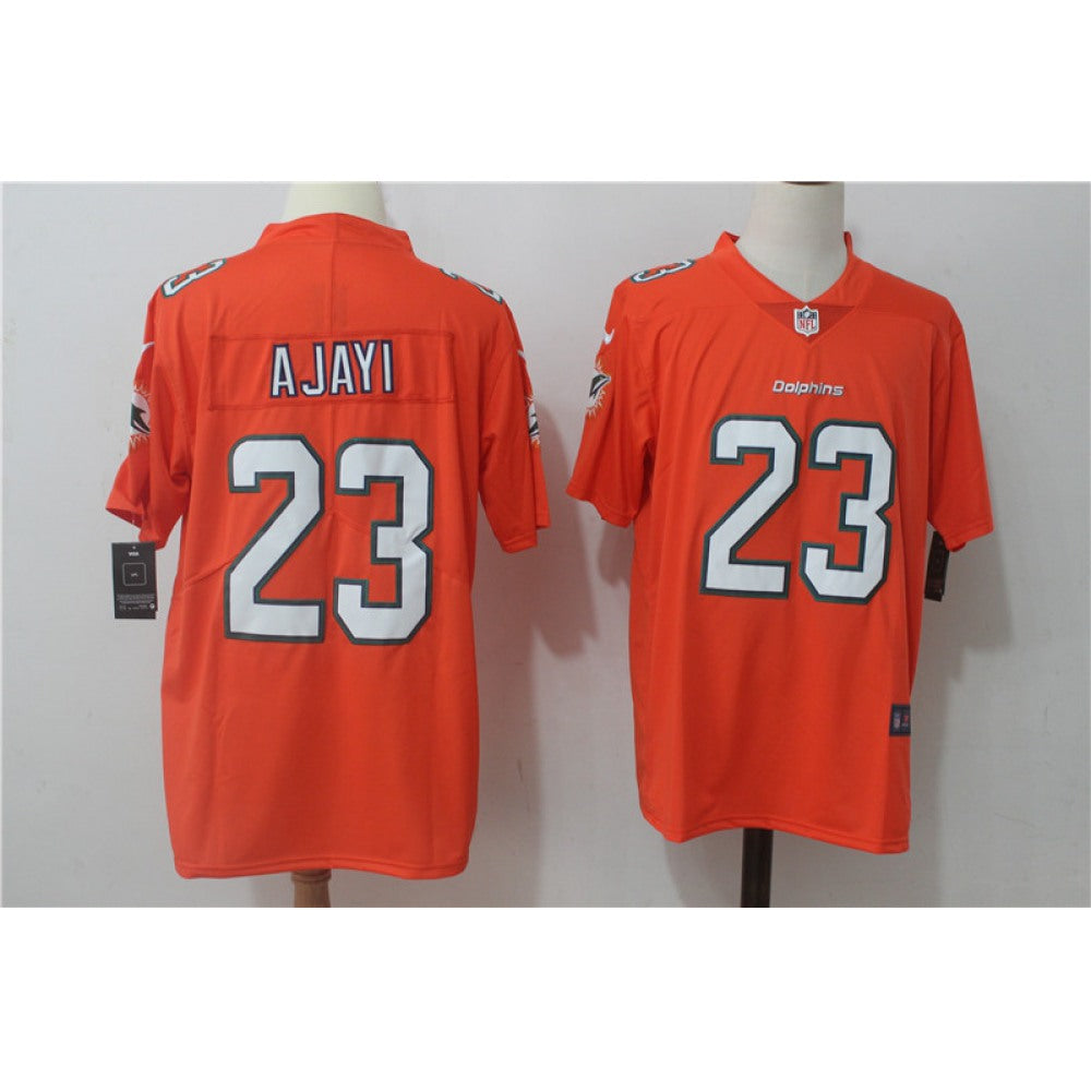 Men's Miami Dolphins #23 Jay Ajayi Orange Stitched NFL Vapor Untouchable Limited Jersey 