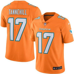 Dolphins #17 Ryan Tannehill Orange Men's Stitched NFL Limited Rush Jersey 
