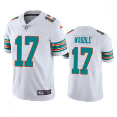 Men's Miami Dolphins #17 Jaylen Waddle White Vapor Stitched Football Jersey 