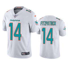 Men's Miami Dolphins #14 Ryan Fitzpatrick White Vapor Untouchable NFL Limited Stitched Jersey 