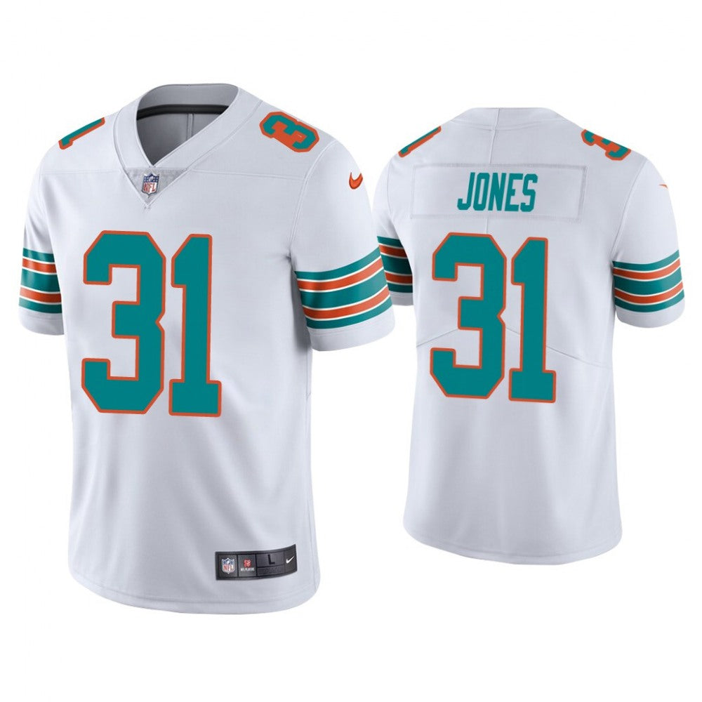 Men's Miami Dolphins #31 Byron Jones 2020 White Vapor Limited Stitched Jersey 