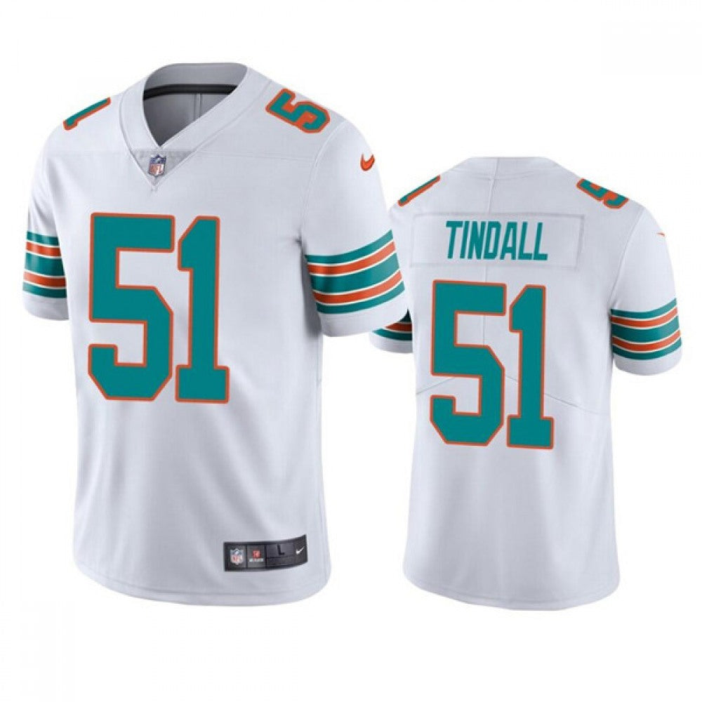 Men's Miami Dolphins #51 Channing Tindall White Color Rush Limited Stitched Football Jersey 