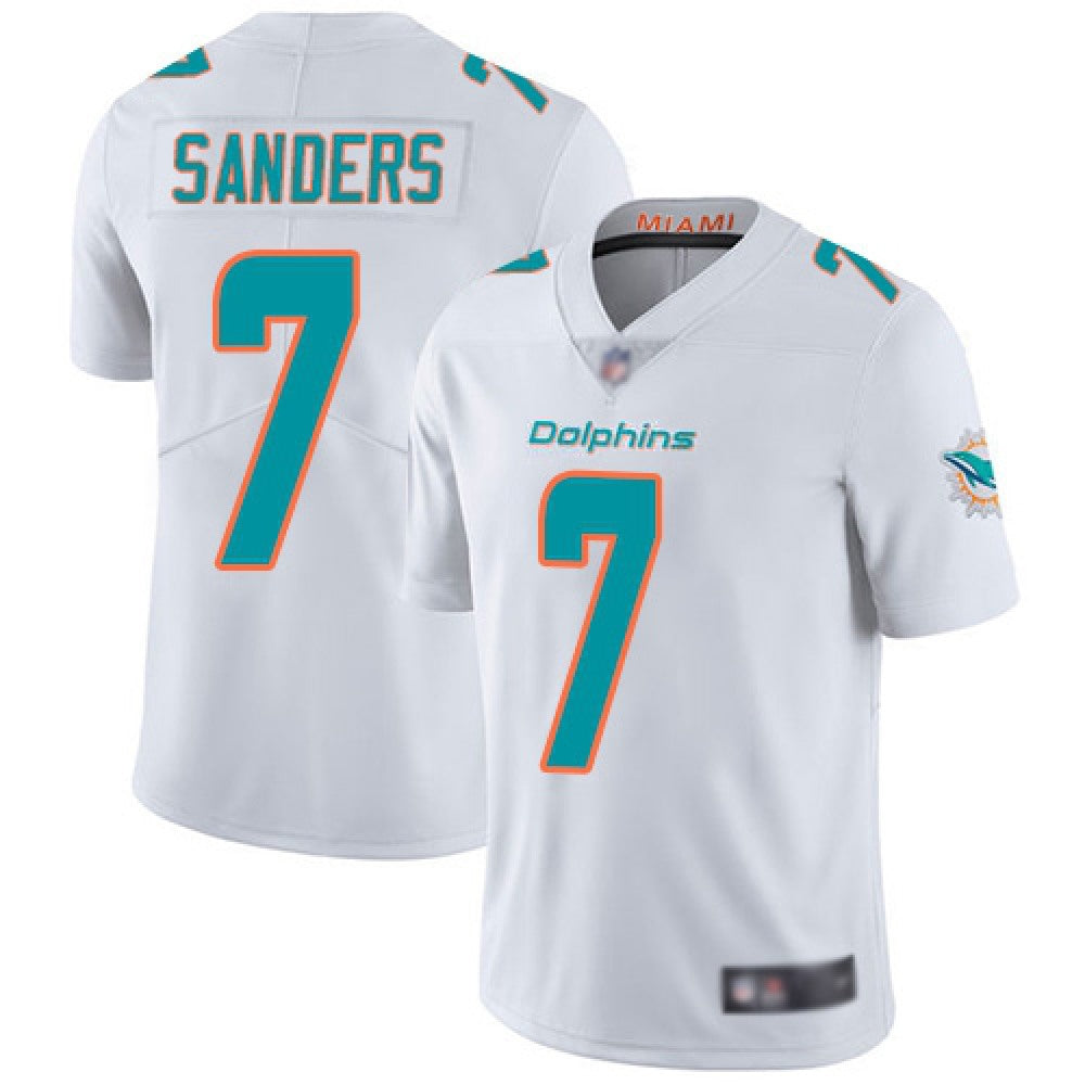 Men's Miami Dolphins #7 Jason Sanders White Vapor Untouchable NFL Limited Stitched Jersey 