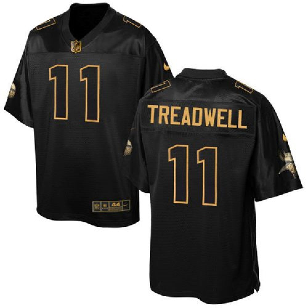 Vikings #11 Laquon Treadwell Black Men's Stitched NFL Elite Pro Line Gold Collection Jersey 