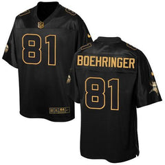 Vikings #81 Moritz Boehringer Black Men's Stitched NFL Elite Pro Line Gold Collection Jersey 