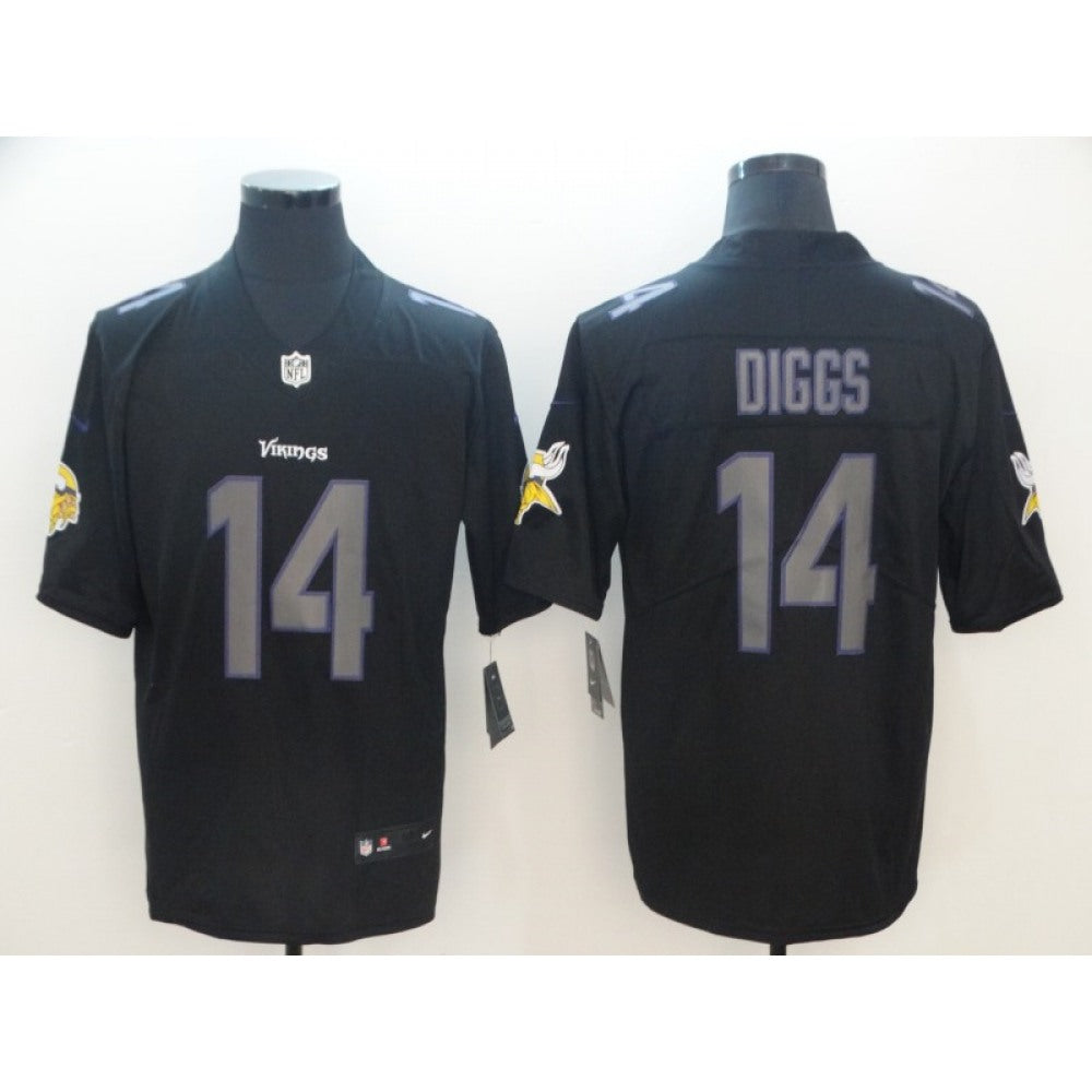 Men's Minnesota Vikings #14 Stefon Diggs Black 2018 Impact Limited Stitched NFL Jersey 