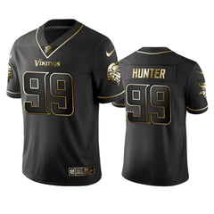 Men's Minnesota Vikings #99 Danielle Hunter Black 2019 Golden Edition Limited Stitched NFL Jersey 