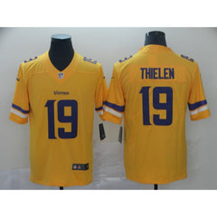 Men's Minnesota Vikings #19 Adam Thielen Gold Inverted Legend Stitched NFL Jersey 