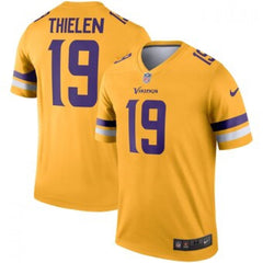 Men's Minnesota Vikings #19 Adam Thielen Gold Inverted Legend Jersey 