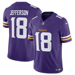 Men's Minnesota Vikings #18 Justin Jefferson Purple 2023 F.U.S.E. Vapor Untouchable Limited Stitched Jersey 