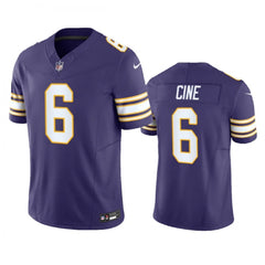 Men's Minnesota Vikings #6 Lewis Cine Purple 2023 F.U.S.E. Vapor Untouchable Limited Stitched Jersey 