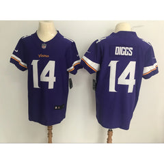 Men's Minnesota Vikings #14 Stefon Diggs Purple Vapor Untouchable Elite Stitched NFL Jersey 