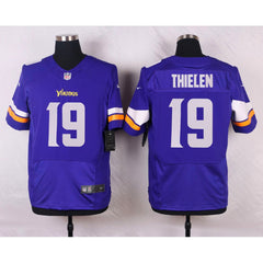 Vikings #19 Adam Thielen Purple Team Color Men's Stitched NFL Elite Jersey 
