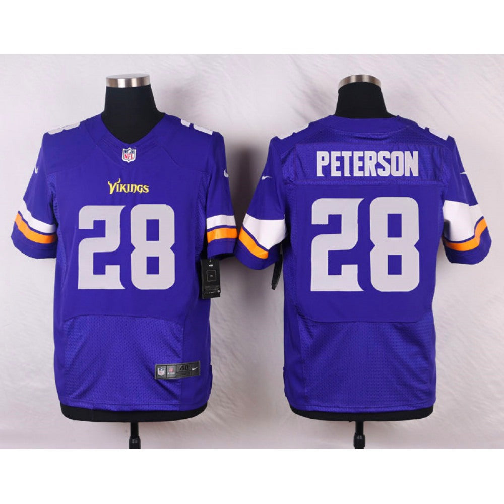 Vikings #28 Adrian Peterson Purple Team Color Men's Stitched NFL Elite Jersey 