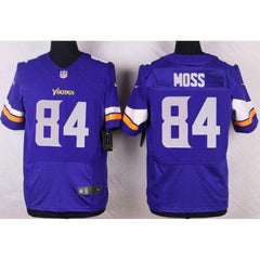 Men's Minnesota Vikings #84 Randy Moss Purple Elite Stitched NFL Jersey 