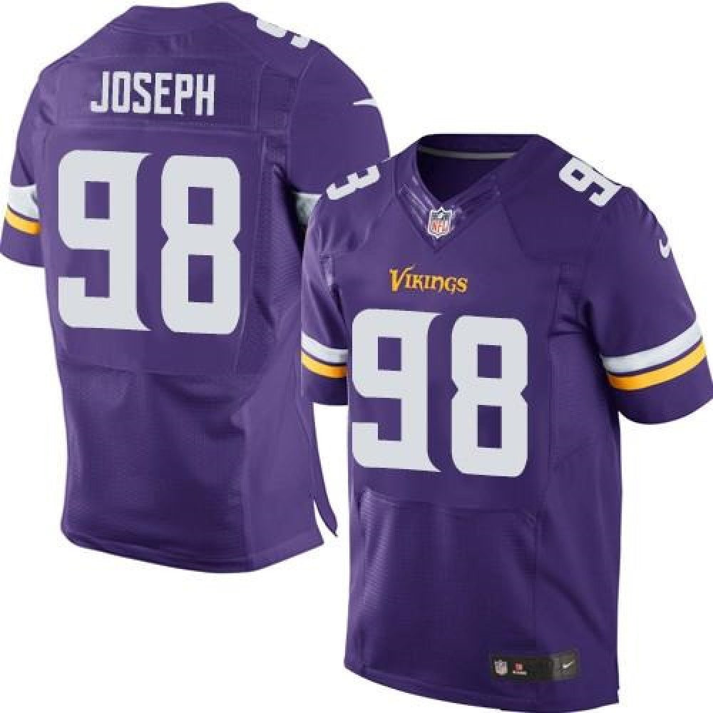 Vikings #98 Linval Joseph Purple Team Color Men's Stitched NFL Elite Jersey 
