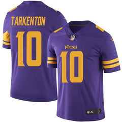 Vikings #10 Fran Tarkenton Purple Men's Stitched NFL Limited Rush Jersey 
