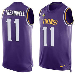 Vikings #11 Laquon Treadwell Purple Team Color Men's Stitched NFL Limited Tank Top Jersey 