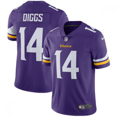 Men's Minnesota Vikings #14 Stefon Diggs Purple Vapor Untouchable Limited Stitched NFL Jersey 