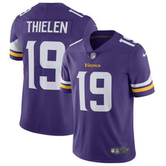 Men's Minnesota Vikings #19 Adam Thielen Purple Vapor Untouchable Limited Stitched NFL Jersey 