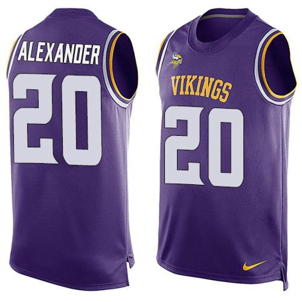 Vikings #20 Mackensie Alexander Purple Team Color Men's Stitched NFL Limited Tank Top Jersey 
