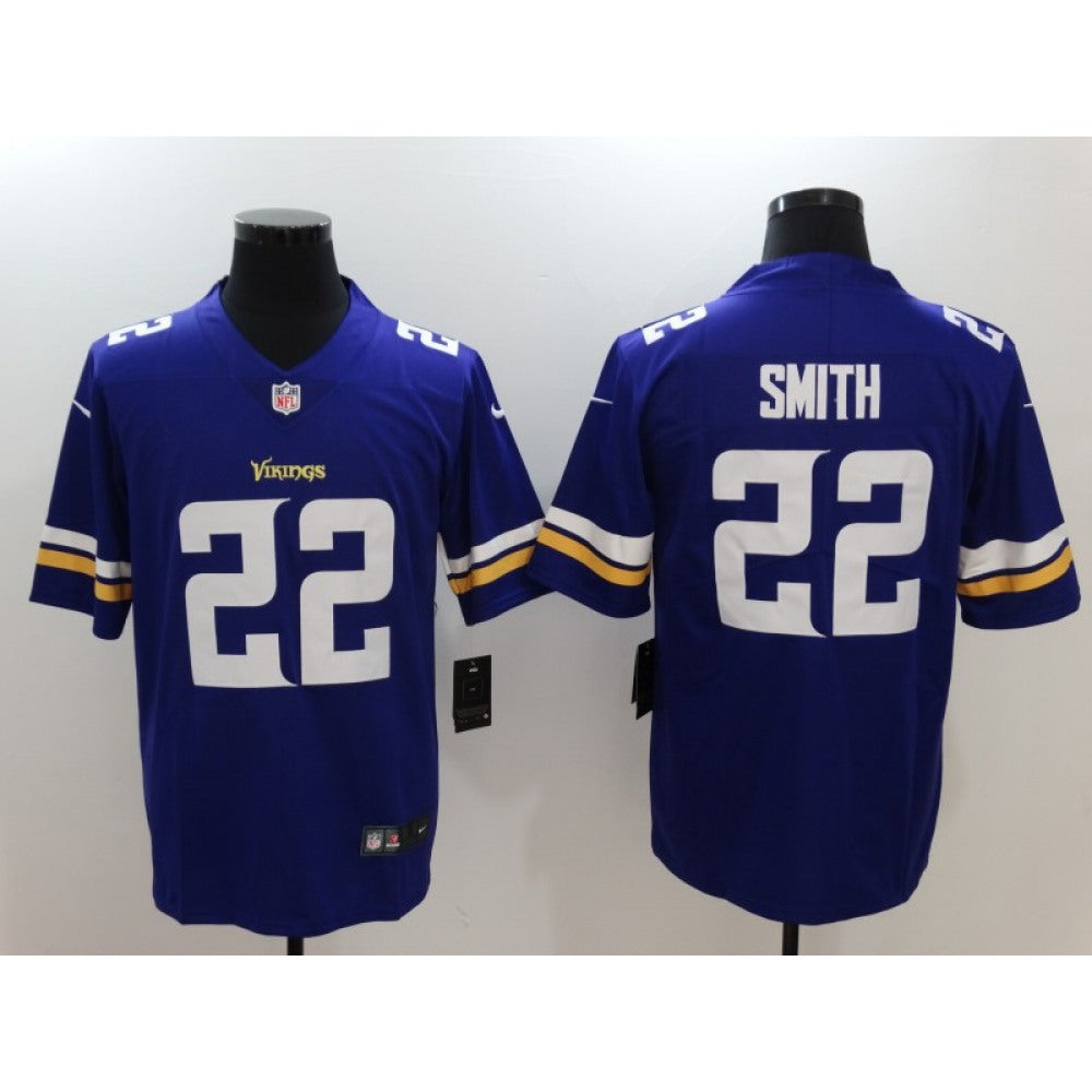 Men's Minnesota Vikings #22 Harrison Smith Purple Vapor Untouchable Limited Jersey 