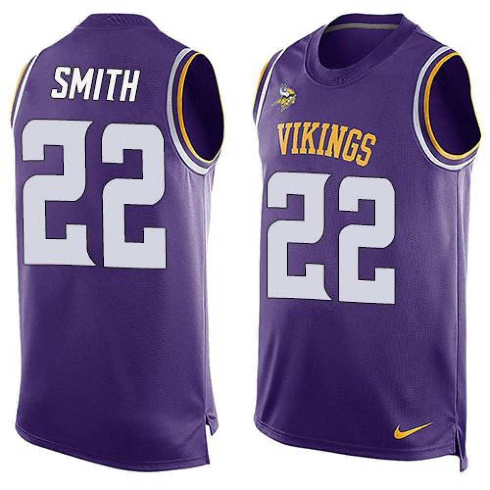 Vikings #22 Harrison Smith Purple Team Color Men's Stitched NFL Limited Tank Top Jersey 