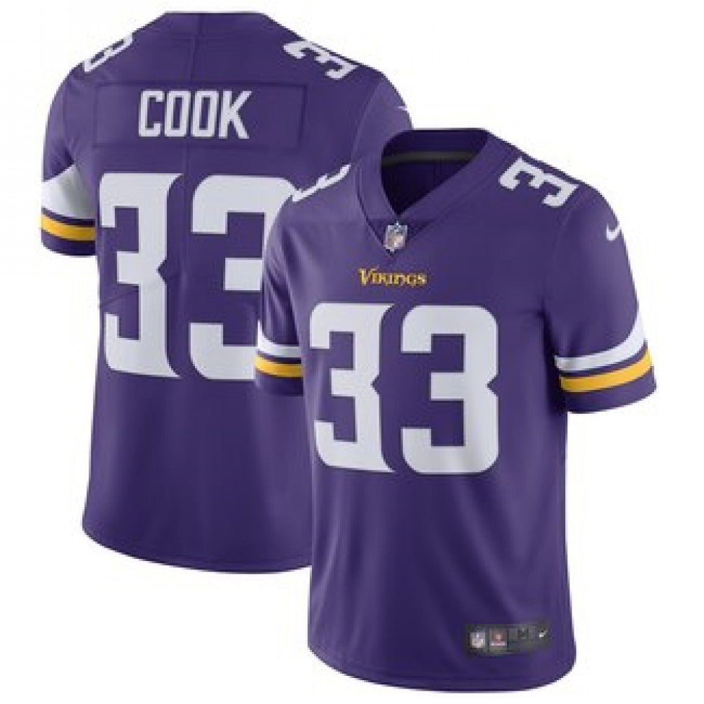 Men's Minnesota Vikings #33 Dalvin Cook Purple Vapor Untouchable Limited Stitched NFL Jersey 