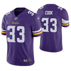 Men's Minnesota Vikings #33 Dalvin Cook Purple 2019 100th Season Vapor Untouchable Limited Stitched NFL Jersey 