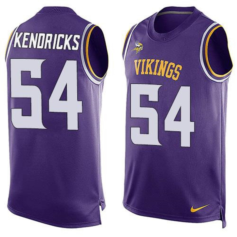 Vikings #54 Eric Kendricks Purple Team Color Men's Stitched NFL Limited Tank Top Jersey 