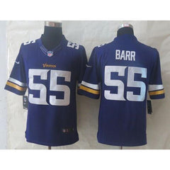 Vikings #55 Anthony Barr Purple Team Color Men's Stitched NFL Limited Jersey 