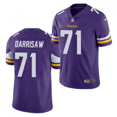 Men's Minnesota Vikings #71 Christian Darrisaw 2021 Purple Vapor Untouchable Limited Stitched Jersey 
