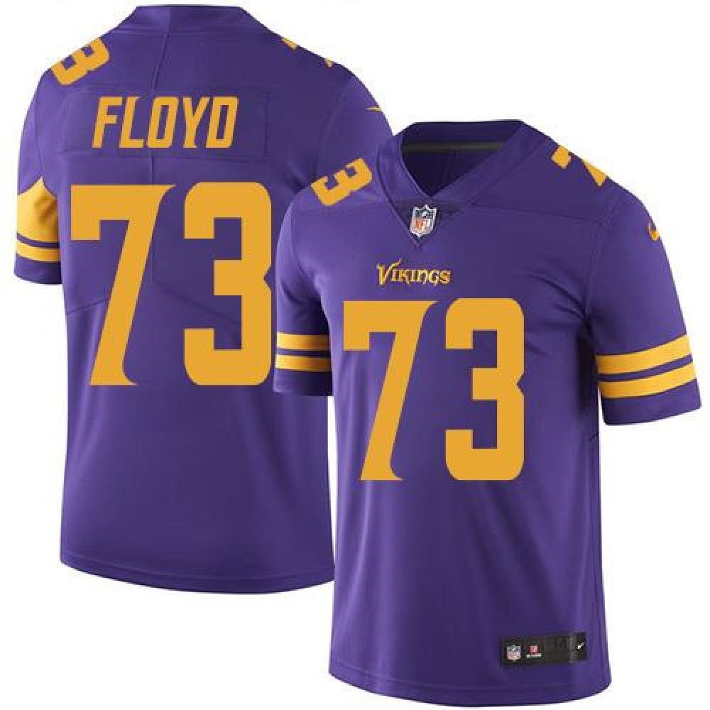 Vikings #73 Sharrif Floyd Purple Men's Stitched NFL Limited Rush Jersey 