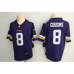 Men's Minnesota Vikings #8 Kirk Cousins Purple Vapor Untouchable Limited Stitched NFL Jersey 