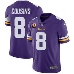 Men's Minnesota Vikings #8 Kirk Cousins 2022 Purple With 4-Star C Patch Vapor Untouchable Limited Stitched Jersey 