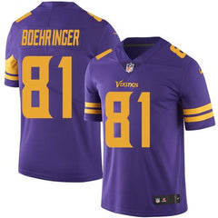 Vikings #81 Moritz Boehringer Purple Men's Stitched NFL Limited Rush Jersey 