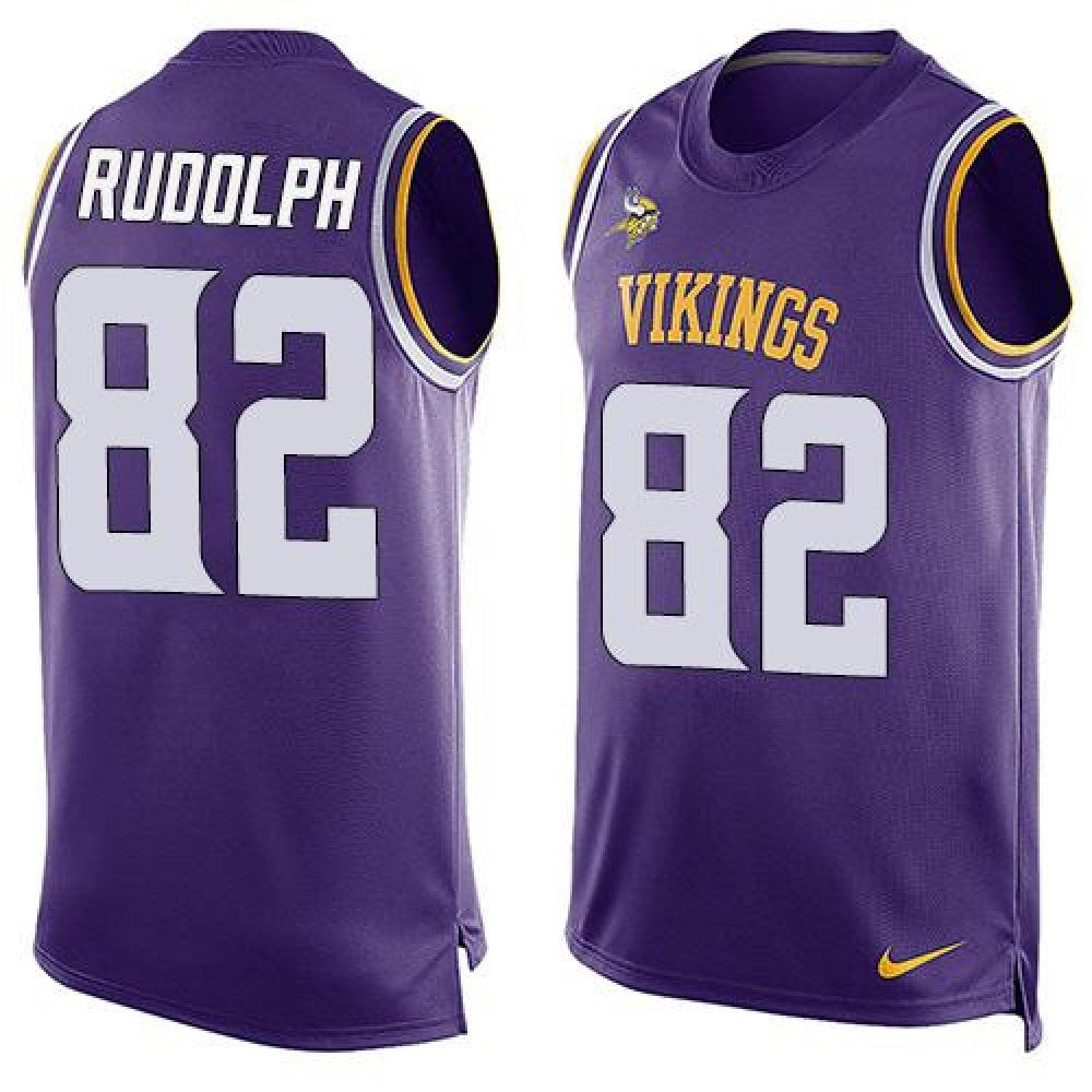 Vikings #82 Kyle Rudolph Purple Team Color Men's Stitched NFL Limited Tank Top Jersey 