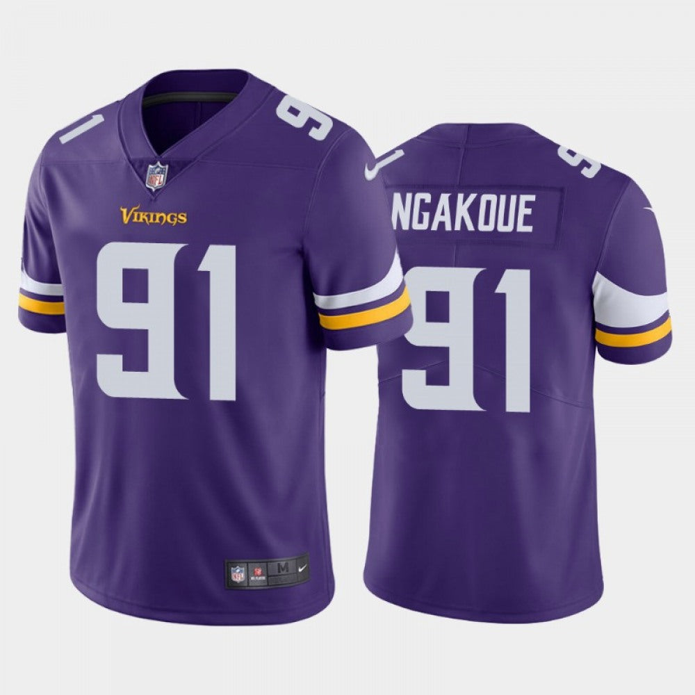 Men's Minnesota Vikings #91 Yannick Ngakoue Purple Vapor Untouchable Limited Stitched Jersey 
