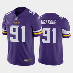Men's Minnesota Vikings #91 Yannick Ngakoue Purple Vapor Untouchable Limited Stitched Jersey 