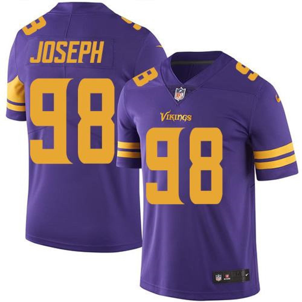 Vikings #98 Linval Joseph Purple Men's Stitched NFL Limited Rush Jersey 