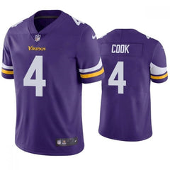 Men's Minnesota Vikings #4 Dalvin Cook Purple Vapor Untouchable Stitched Jersey 