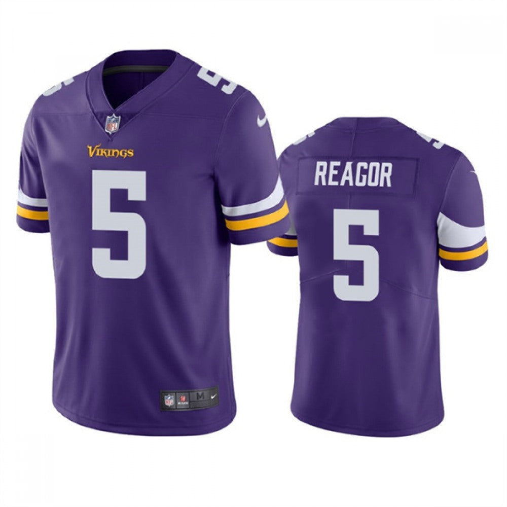Men's Minnesota Vikings #5 Jalen Reagor Purple Vapor Untouchable Stitched Jersey 