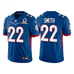 Men's Minnesota Vikings #22 Harrison Smith 2022 Royal NFC Pro Bowl Stitched Jersey 