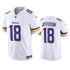 Men's Minnesota Vikings #18 Justin Jefferson White 2023 F.U.S.E. Vapor Untouchable Stitched Jersey 